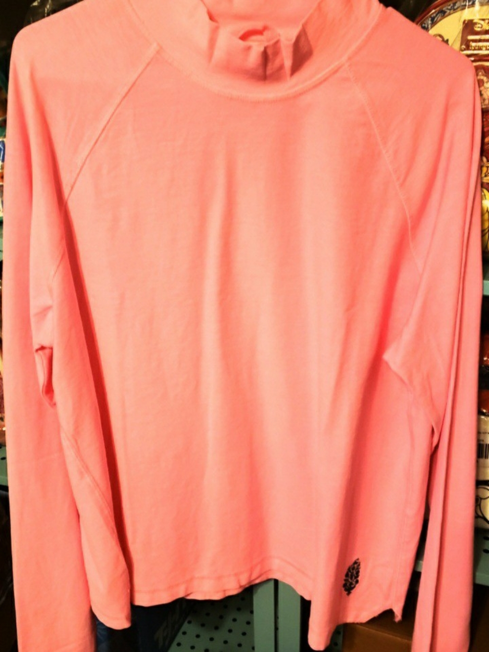 Free People Coral Pink Long Sleeve Tee